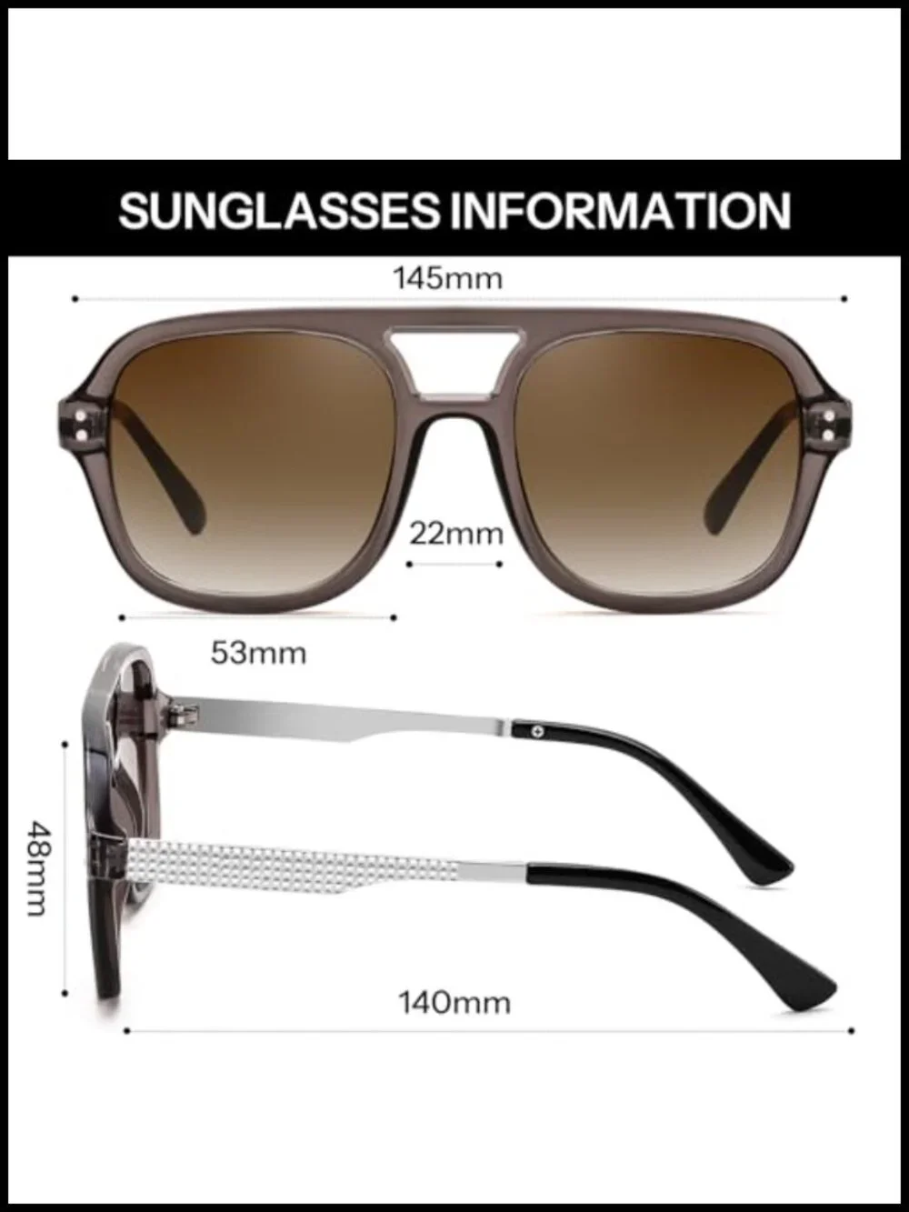Retro Aviator Sunglasses UV400 Protection for Driving Outdoor